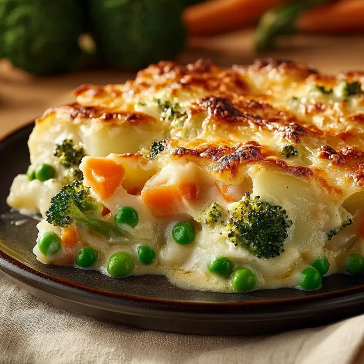 Creamy Cheesy Potato & Veggie Bake: A Cozy Family Favorite