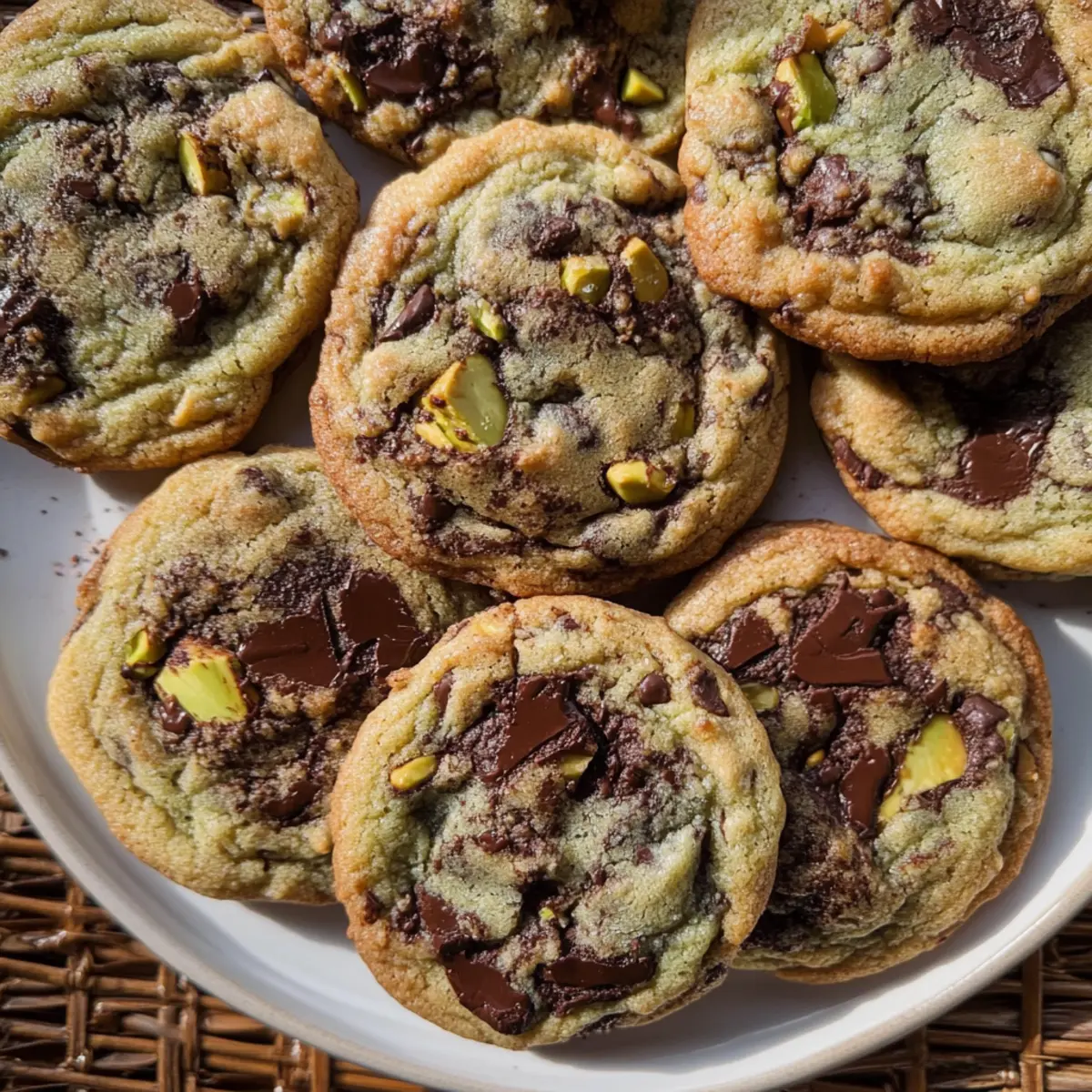 Pistachio Cream Chocolate Chip Cookies for Sweet Indulgence