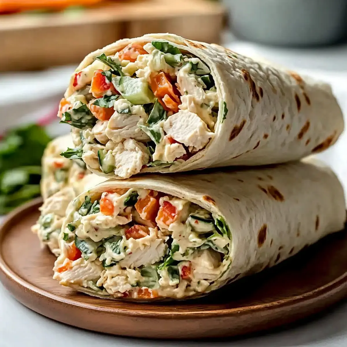 Homemade Chicken Salad Wrap