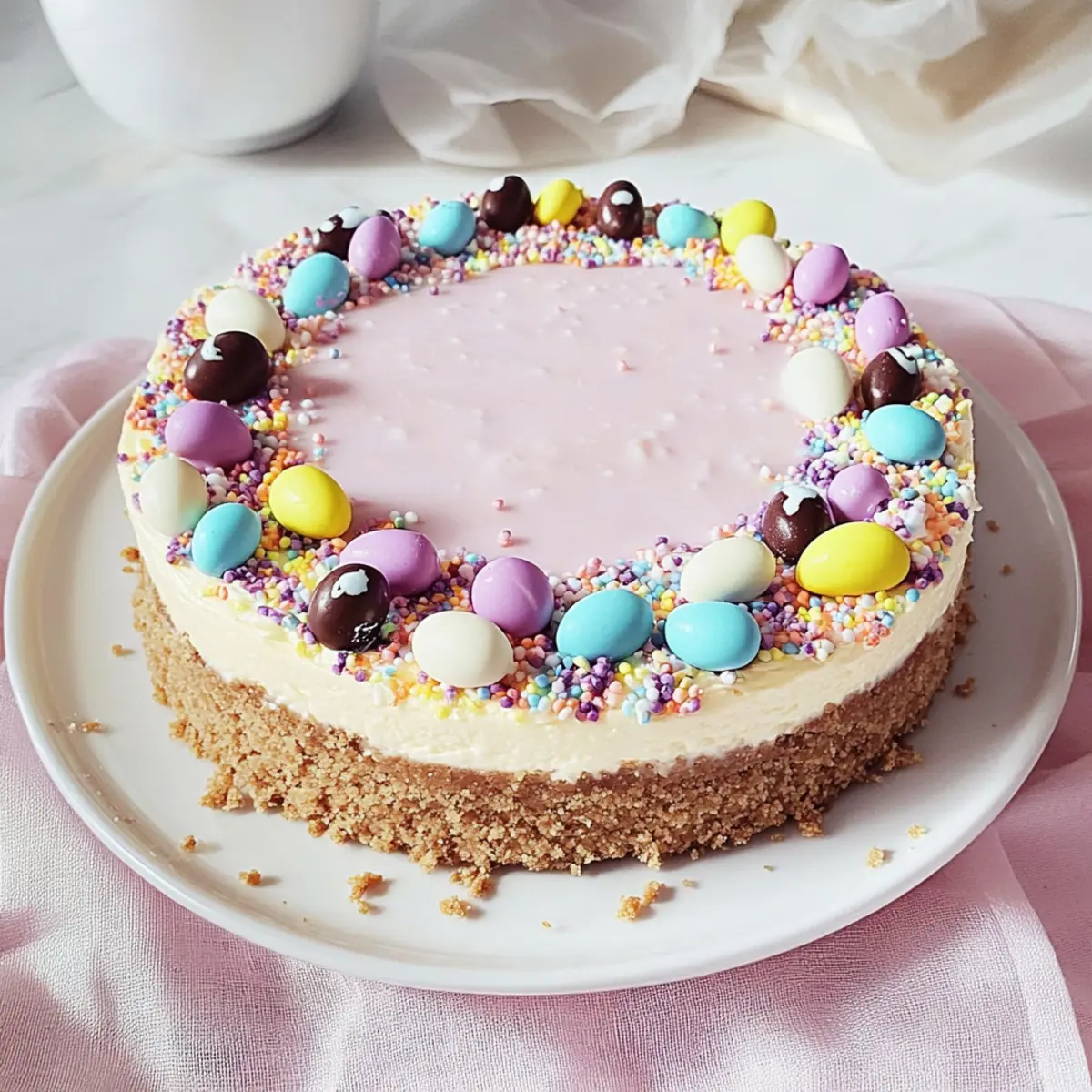 No Bake Easter Cheesecake: Effortless Festive Delight