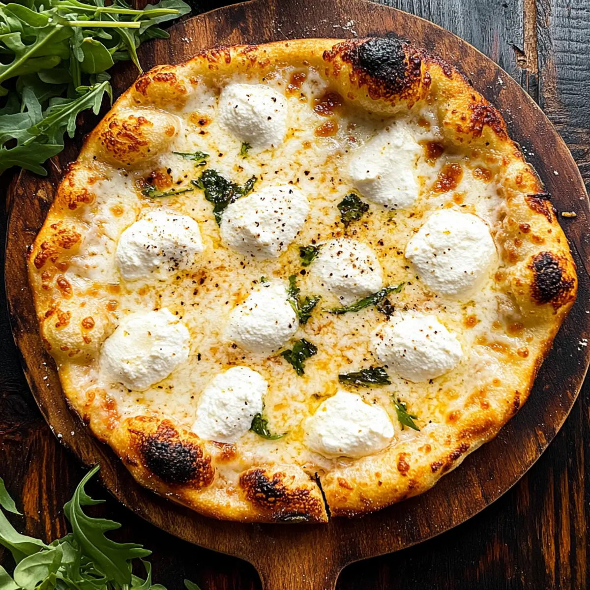 Delicious White Pizza (Pizza Bianca) with Dreamy Cheese Blend