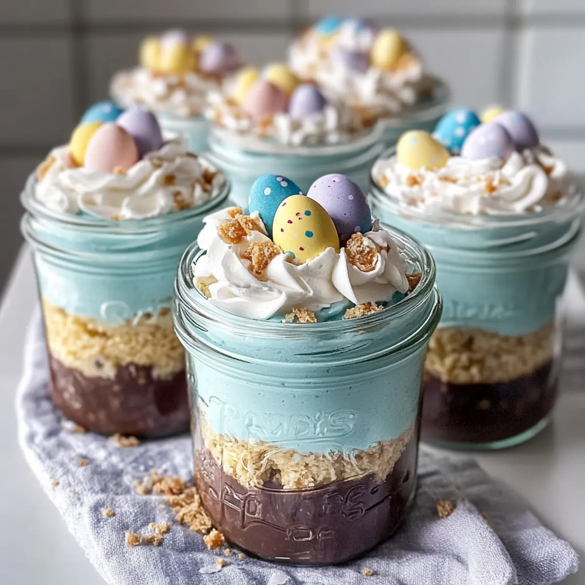 Robin’s Egg Fudge Jars: A Delightful No-Bake Treat