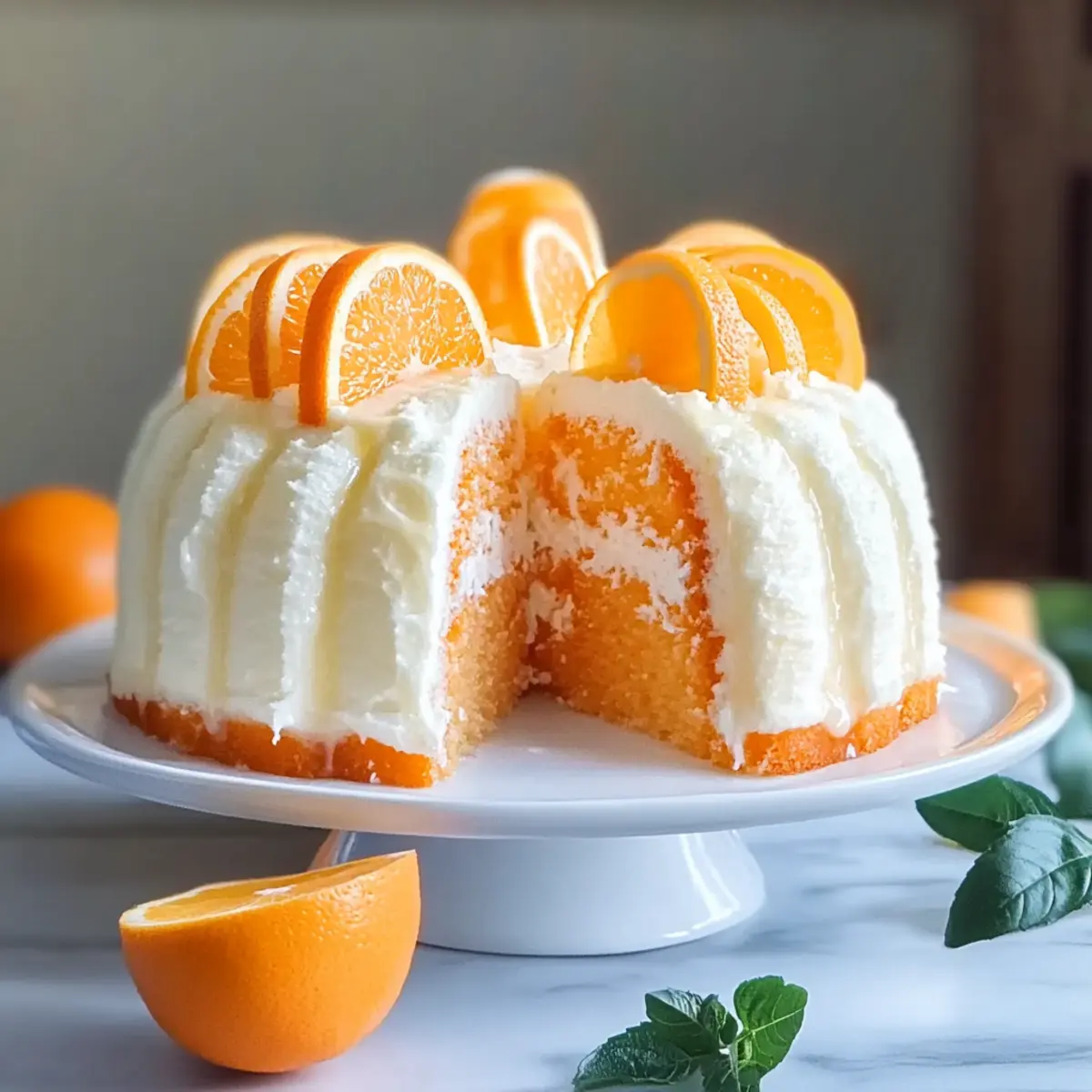 Creamsicle Angel Food Cake