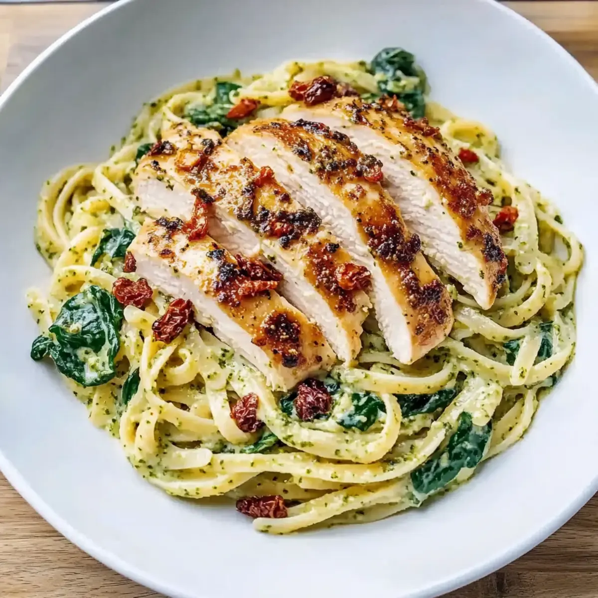Simple Creamy Chicken Pesto Pasta with Spinach for Quick Comfort