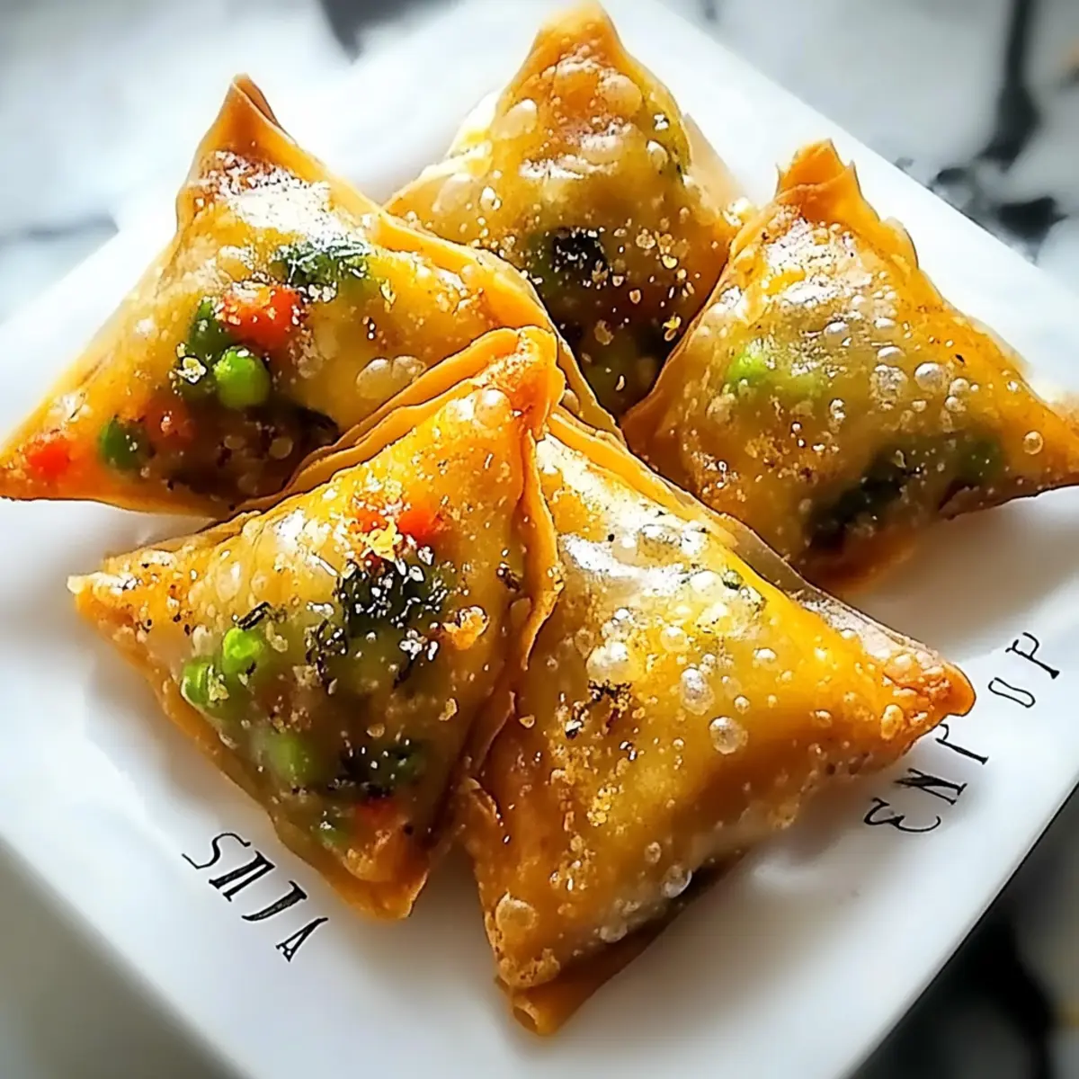 Crispy Rice Paper Samosas