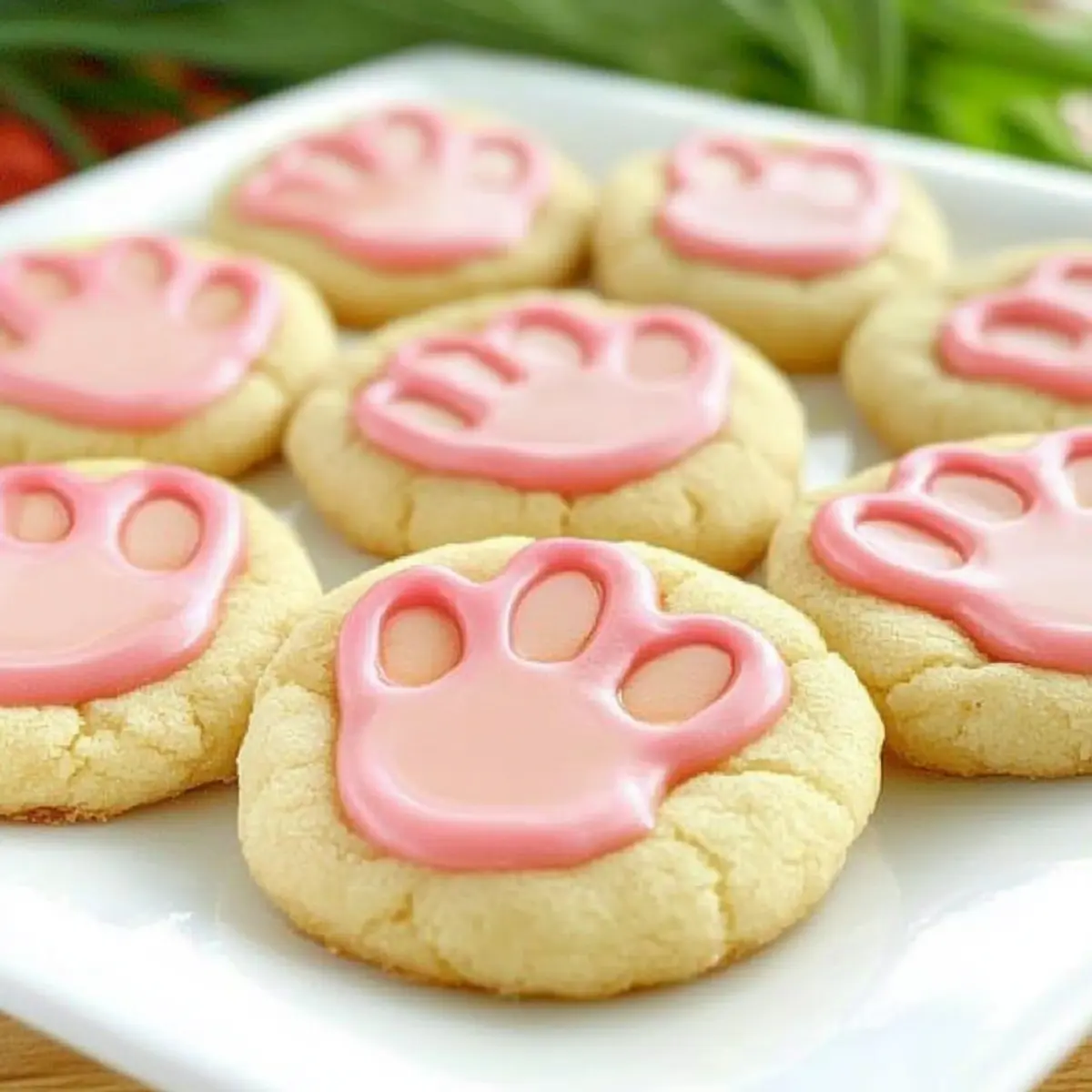 Bunny Paw Print Cookies: A Whimsical Easter Delight